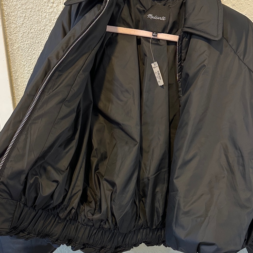 Madewell Black Puffer Jacket - Picture 7 of 8